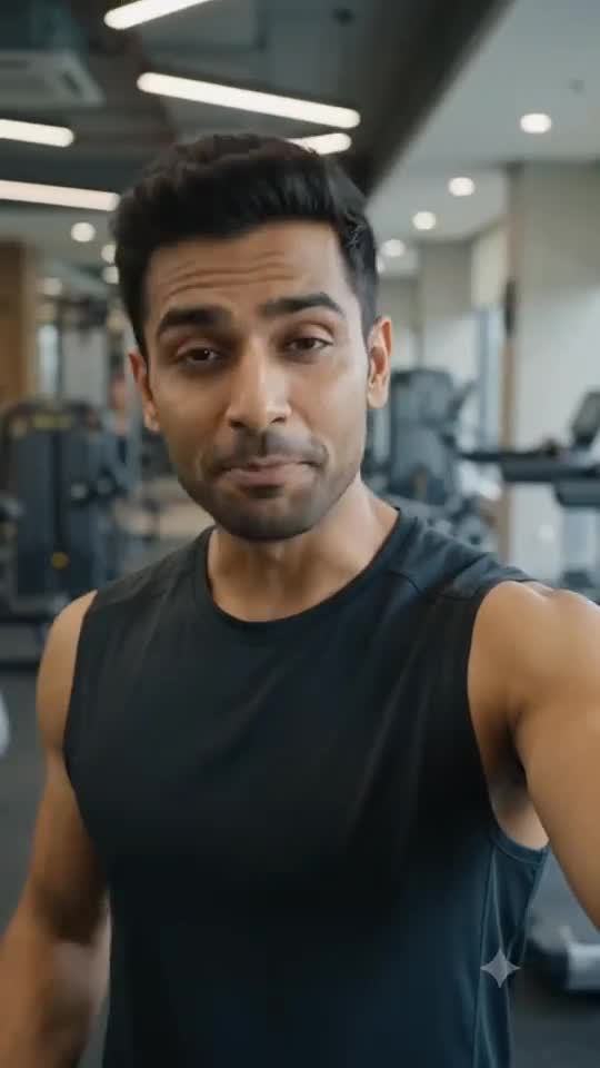A frame from Arav's clip for the AshwaVigour campaign